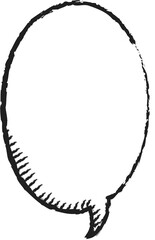 Black and white speech bubble balloon icon sticker memo keyword planner text box banner, flat png transparent element design