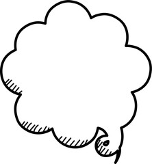 Black and white speech bubble balloon icon sticker memo keyword planner text box banner, flat png transparent element design