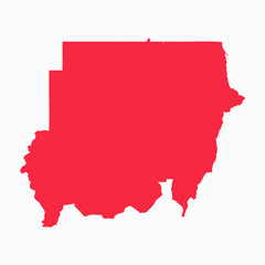 Abstract Sudan Simple Map Background