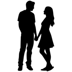 Business people, set of vector silhouettes