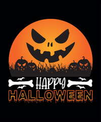 Happy halloween tshirt design