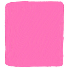 Brush stroke painting isolated on transparent background