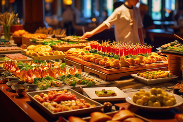 Elegant Restaurant Buffet: A Feast for the Senses