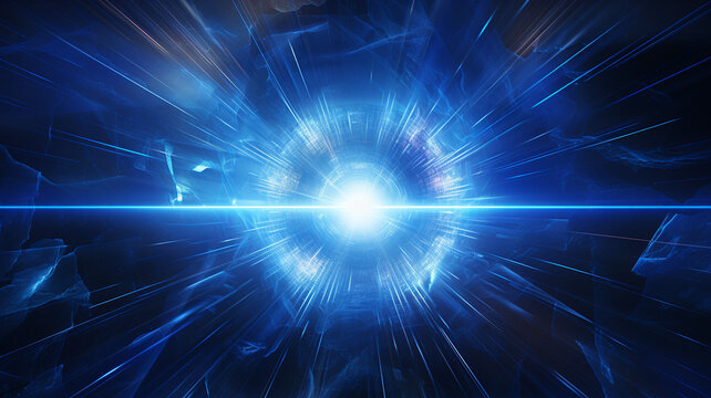 blue plasma light rays background 
