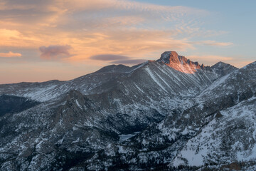 Longs Peak Winter Sunset