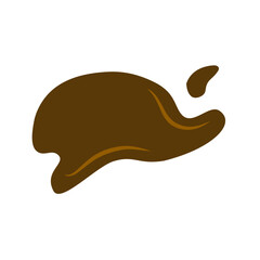 melted chocolate element