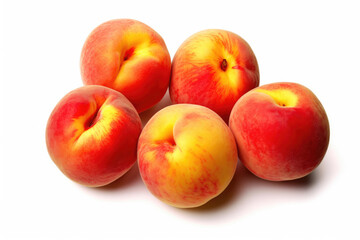 Fototapeta na wymiar Vibrant Peaches Isolated for Design