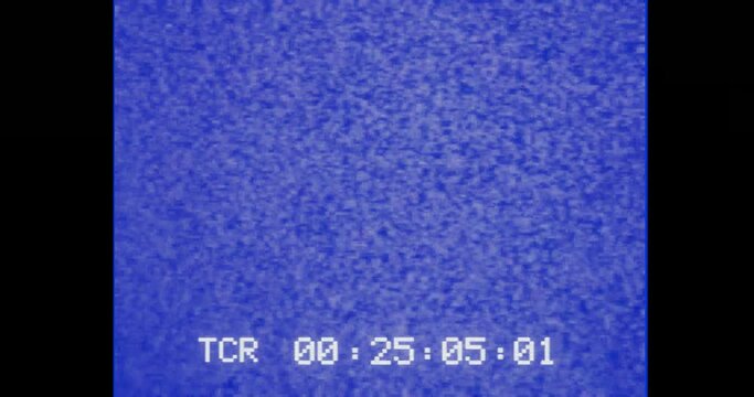 VHS video player screen for vintage effect