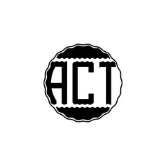 Letter Logo Design 'ACT'