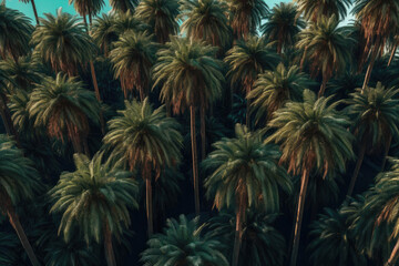 Paradise Palms: Seamless Tropical Pattern