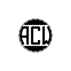 Letter Logo Design 'ACW'