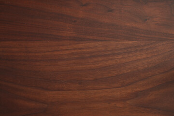 High detailed texture of black walnut finished with organic oil