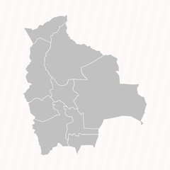 Detailed Map of Bolivia With States and Cities