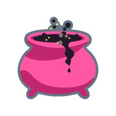 Halloween. Witch's cauldron. Potion