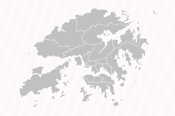 Detailed Map of Hong Kong With States and Cities