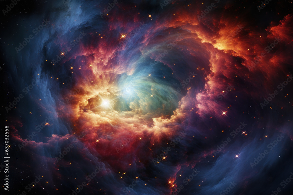 Canvas Prints abstract space background showing the beauty of the universe with luminous astral phenomena (new sta