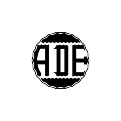 Letter Logo Design 'ADE'