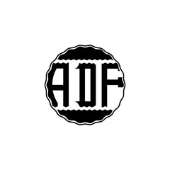 Letter Logo Design 'ADF'
