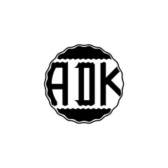 Letter Logo Design 'ADK'