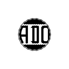 Letter Logo Design 'ADO'