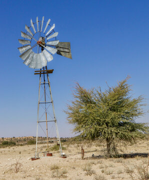 Windmill or water pump, Kalahari, South Africa