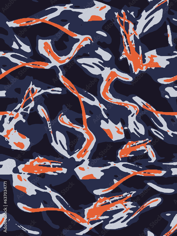 Wall mural graphical effect vector seamless pattern. abstract looks . vector illustration .