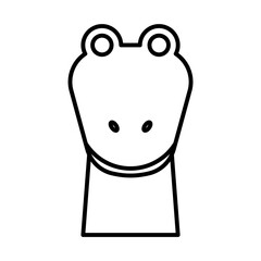 lizard icon, sign, symbol in line style