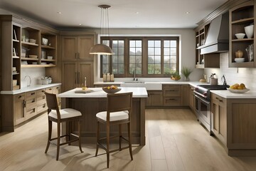 Fototapeta premium modern kitchen interior Generated Ai