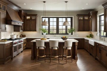 Fototapeta premium modern kitchen interior Generated Ai