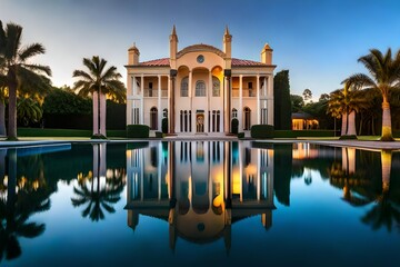 Obraz premium taj mahal at sunset