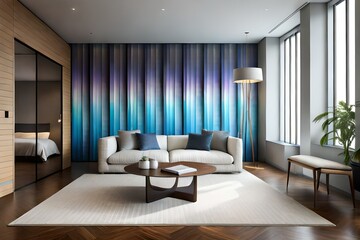 Fototapeta premium living room interior Generated Ai
