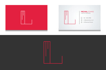 Business card design template