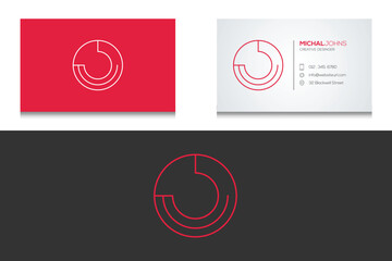 Business card design template