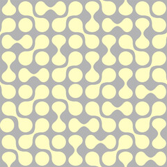 Seamless pattern. Stylish texture with figures from semicircle. Geometric lattice pattern.
