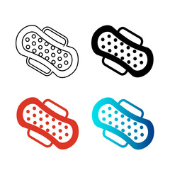 Abstract Sanitary Pad Silhouette Illustration