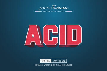 ACID text effect design