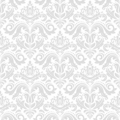Classic seamless vector light pattern. Damask orient ornament. Classic vintage background. Orient pattern for fabric, wallpapers and packaging