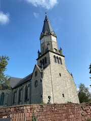 Fototapeta na wymiar die evangelische St. Petri und Pauli Kirche in Berga