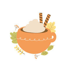 Autumn pumpkin spice latte