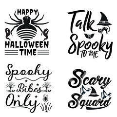 Halloween typography svg design for t shirt