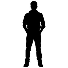 people silhouettes, vector illustration