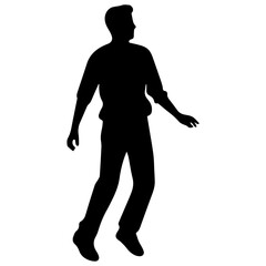 people silhouettes, vector illustration