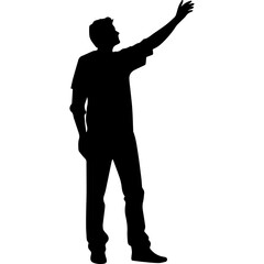 people silhouettes, vector illustration