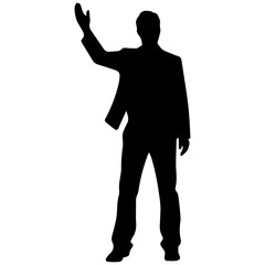 people silhouettes, vector illustration