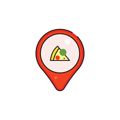 pizza vector type icon