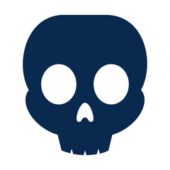 Skull cartoon face illustration