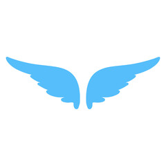 Angel vector icon. Editable stroke.