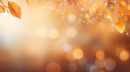 Colorful, Fall, Autumn, falling leaves, Copy-Space, background, invention card, website
