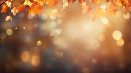 Colorful, Fall, Autumn, falling leaves, Copy-Space, background, invention card, website
