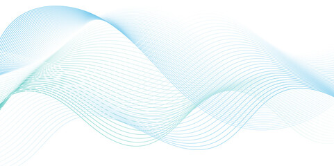 	
Abstract blue wave background Seamless blue wave technology, Vector wave lines flowing dynamic colorful blue isolated on white background for concept technology, digital, communication, science.